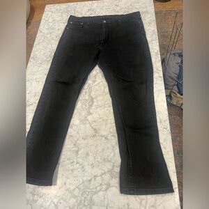 Levi's 541 Black Straight Jeans Classic Denim - 38 x 32